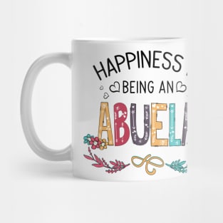 Happiness Is Being An Abuela Wildflowers Valentines Mothers Day Mug